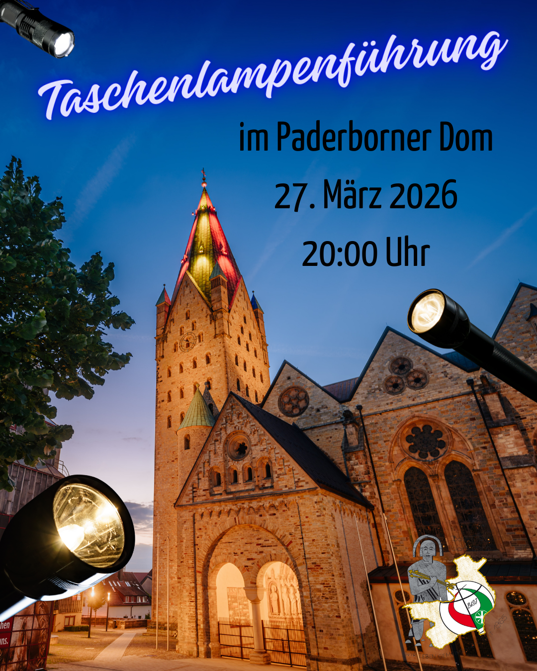 Taschenlampenführung im Paderborner Dom